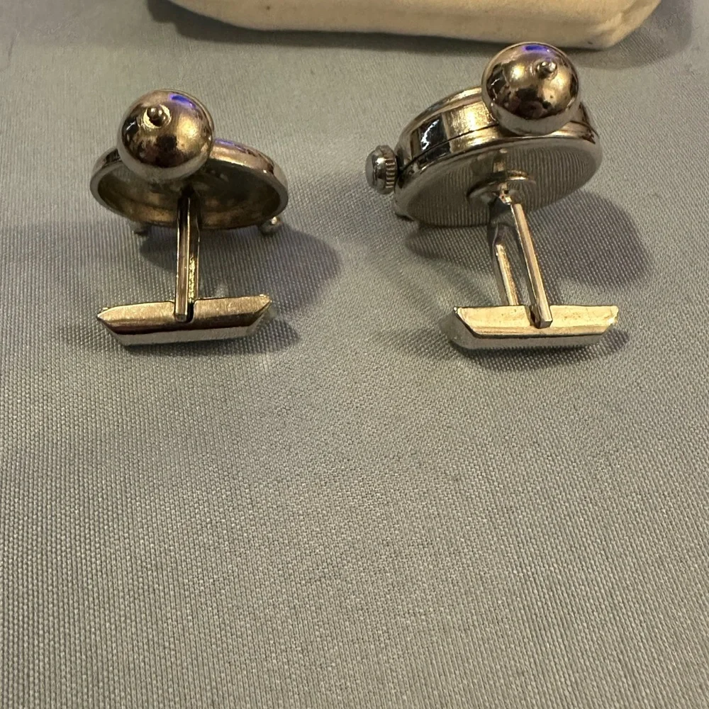 BHS Vintage clock cuff links‎